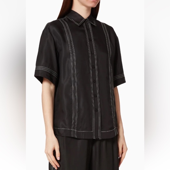 LEE MATTHEWS ‘Adelaide’ 100% Italian Viscose Short Sleeve Shirt - Picture 1 of 14